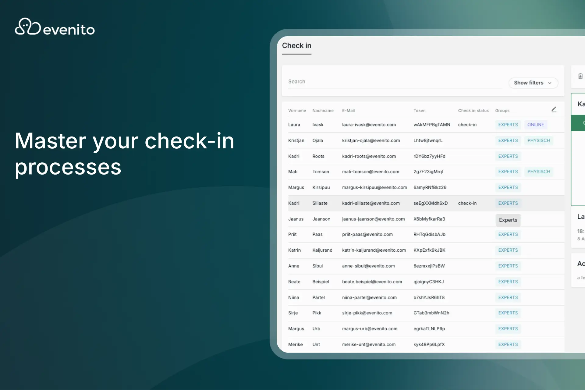 Check-in excellence: on-site and digital participant management