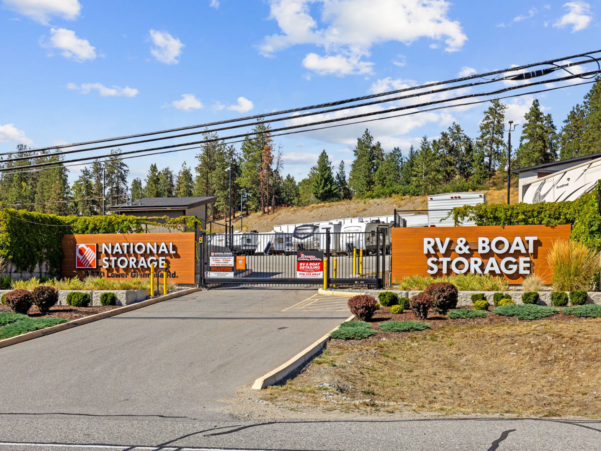 Outdoor RV & Boat Storage, West Kelowna, BC