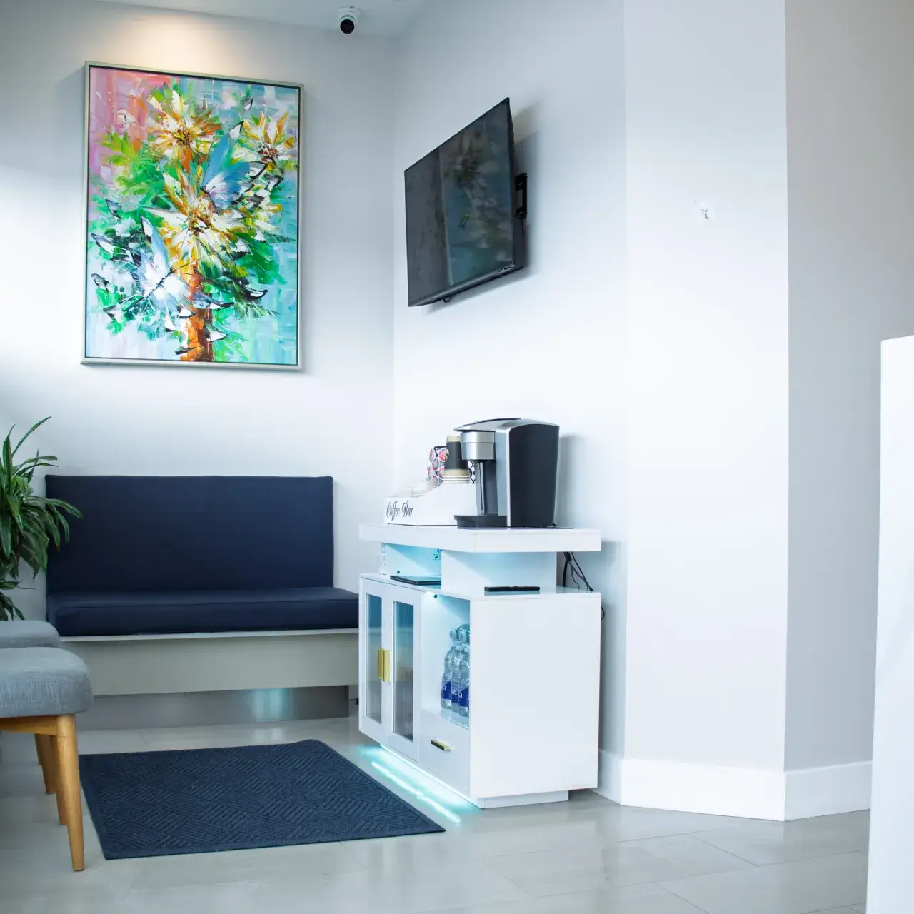 Waiting Room Area of JW Family Dentistry in Burlington, ON