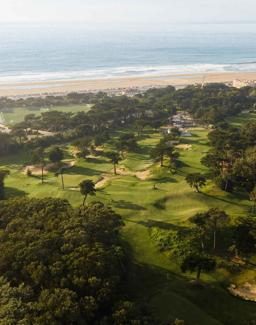 Aerial view of Golden Gate Park (Fried Egg Golf)