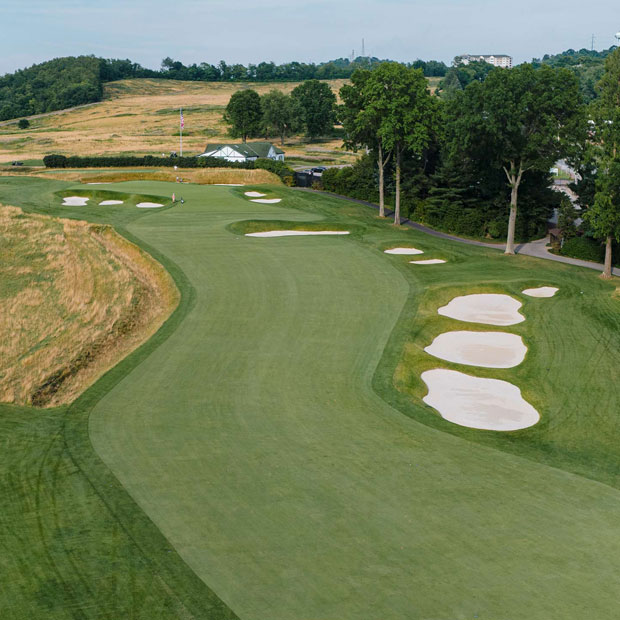 Oakmont second hole 2025 U.S. Open