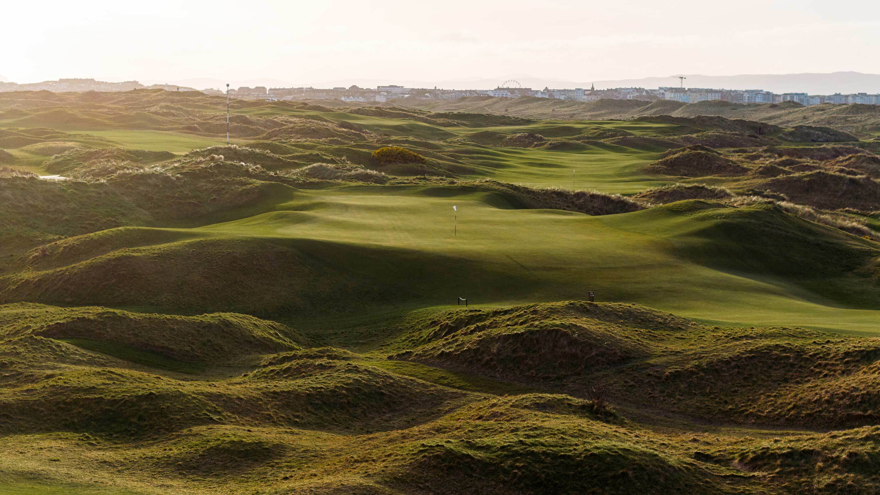The sixth green at Royal Portrush