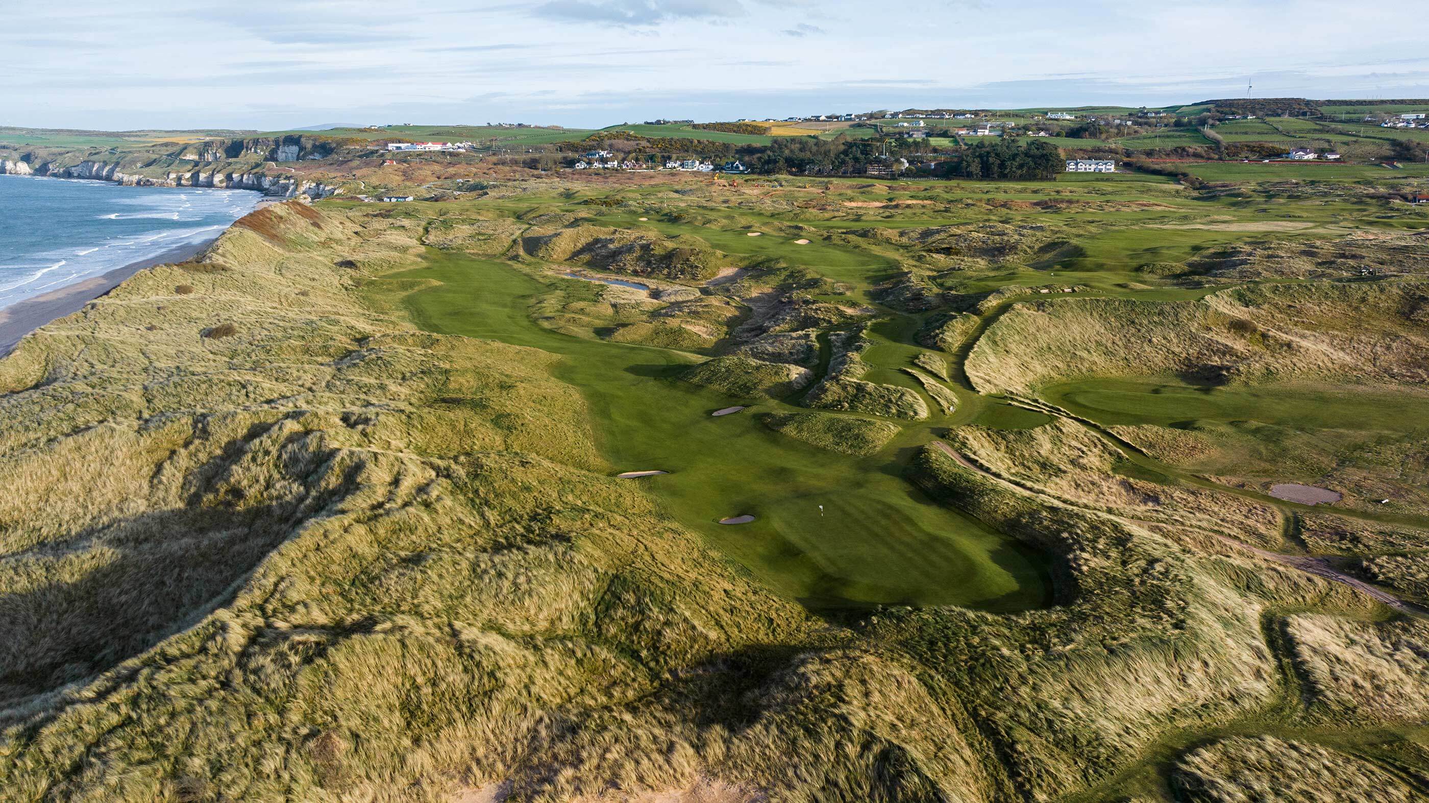 Behind the seventh hole at Royal Portrush