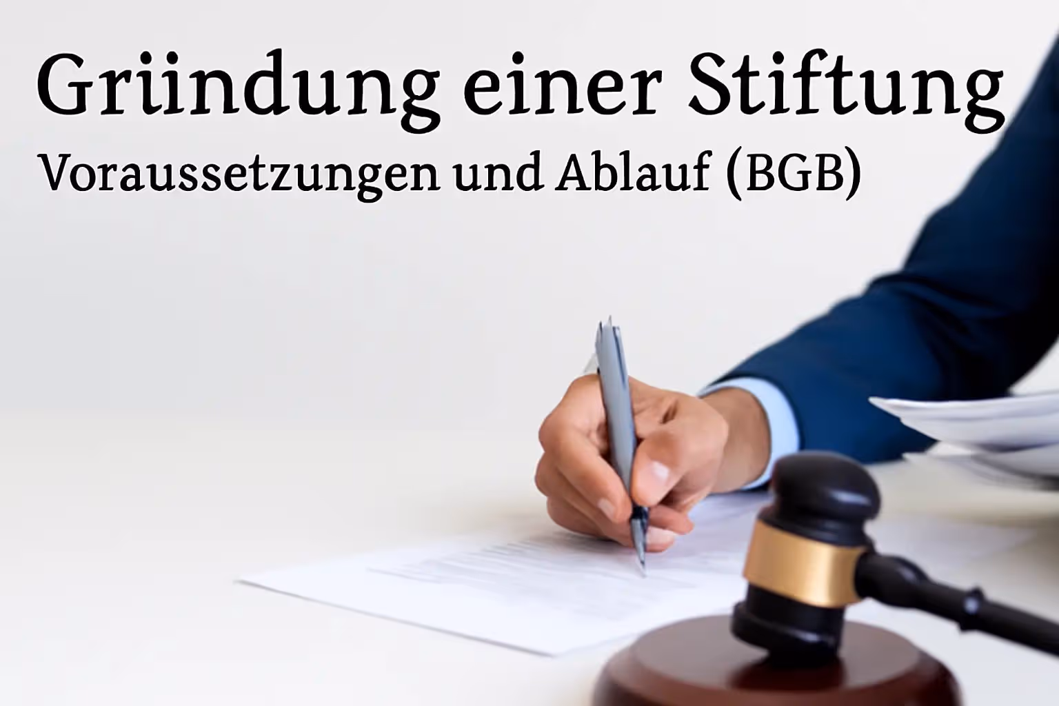 Gründung einer Stiftung