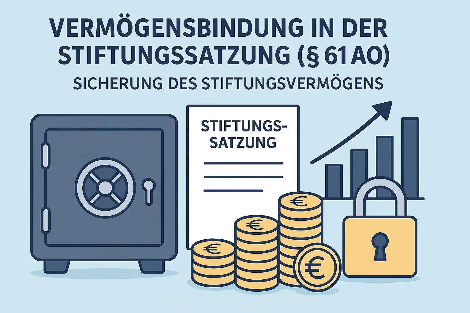 Vermögensbindung in der Stiftungssatzung (§ 61 AO) – Sicherung des Stiftungsvermögens