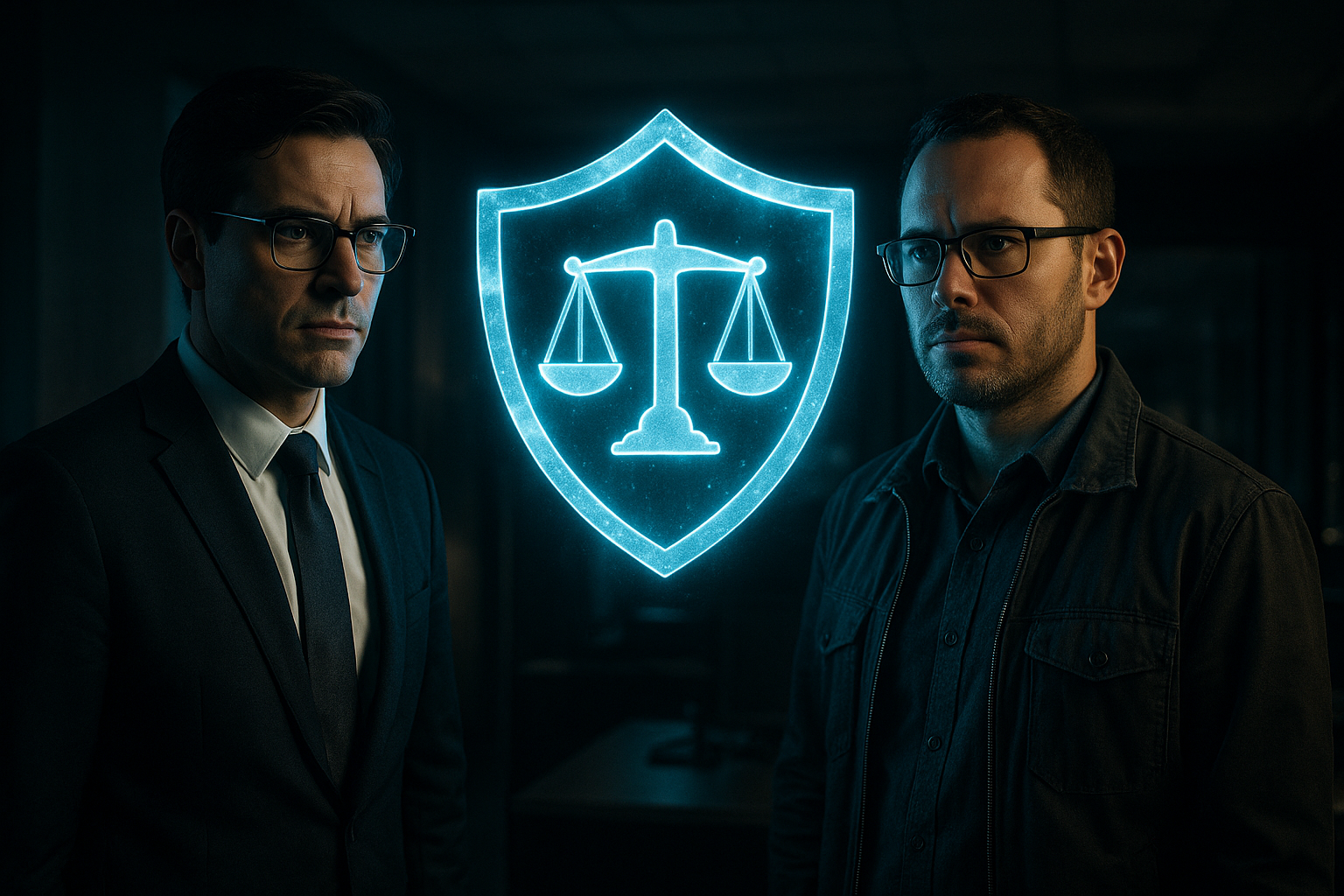 Jurist analysiert Hasskommentare auf Bildschirm – Symbol für Plattformrecht, Löschung, Unterlassung, NetzDG