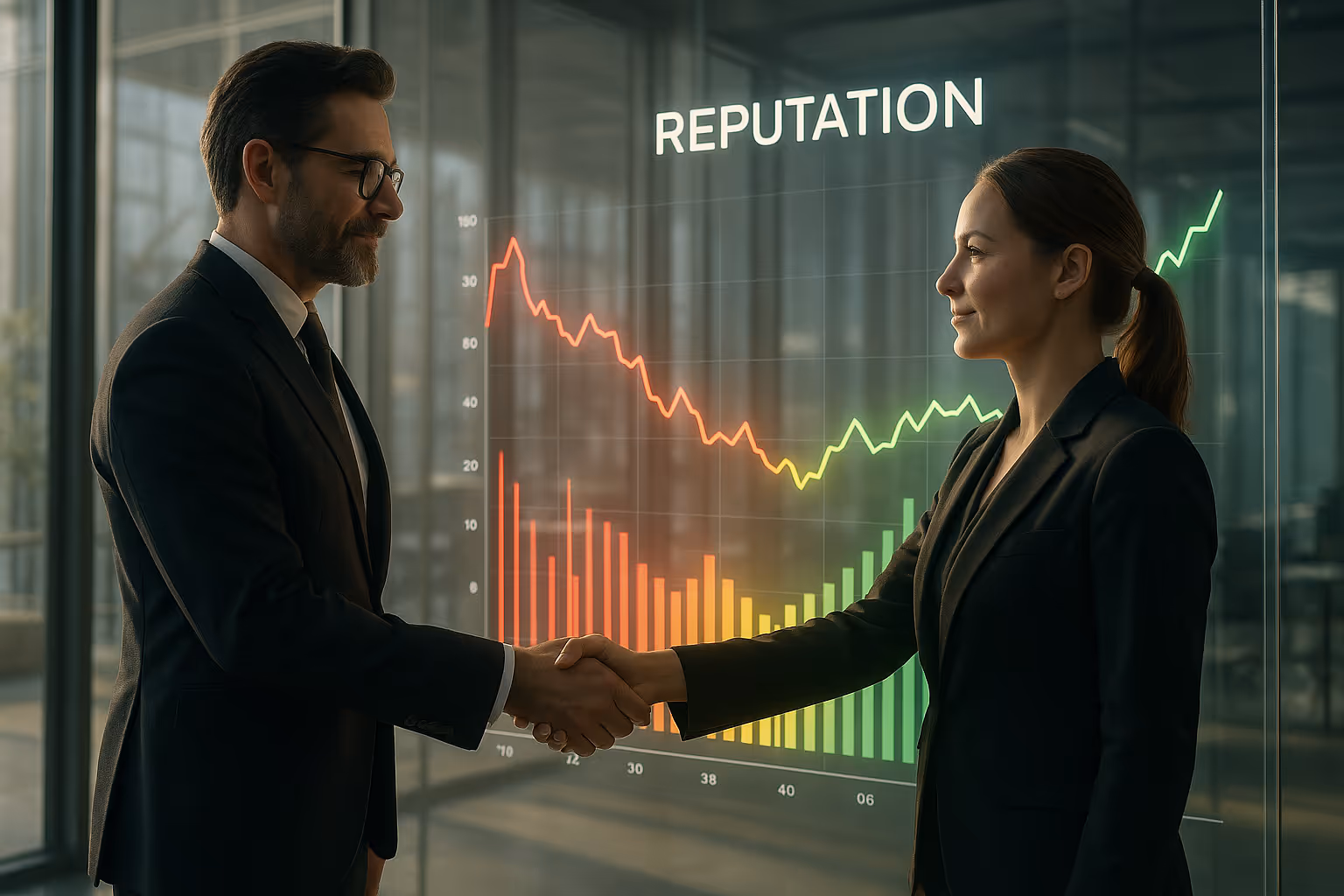 CEO mit Anwaltsteam, Datenleck, Social Media, Unternehmensrecht, Forensik, Unterlassung, Pressefreiheit, Krisenabwehr