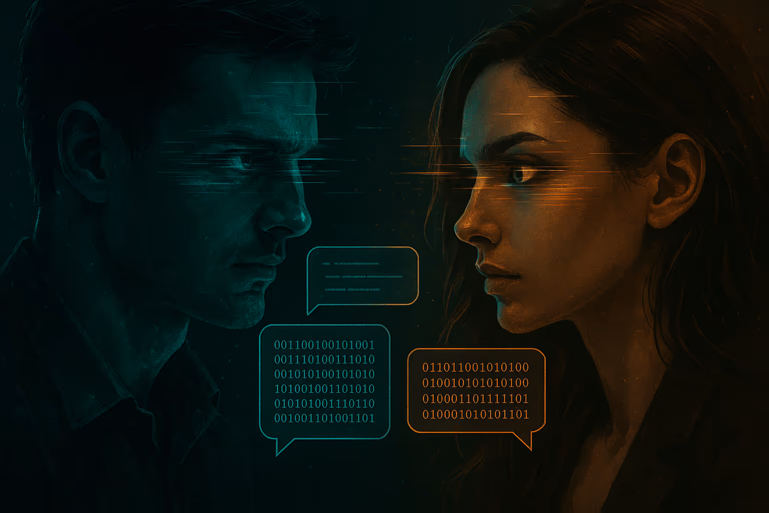 Digitale Täuschung, Emotionsbetrug, Psychotrick, Chat, Romantik, Vertrauen, Betrugsmasche