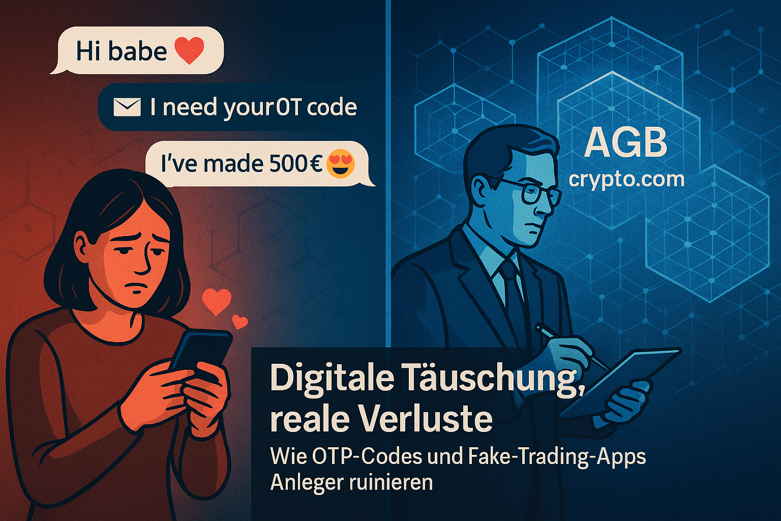 Love Scam über Crypto.com: Haftung bei Täuschung, OTP-Missbrauch und Pflichtverletzung trotz AGB-Klauseln.