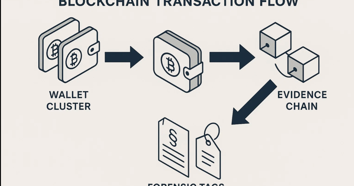 „Darstellung der Beweiskette bei Krypto-Betrug – Cluster-Analyse und Wallet-Verknüpfung“
