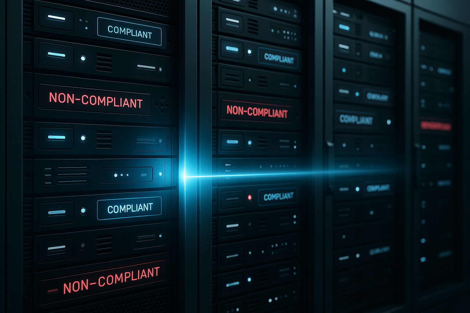 „Visualisierung eines digitalen Arbeitsplatzes mit Lizenzmetriken und Audit-Interface – Symbolbild für IT-Compliance, Softwarelizenzierung und rechtssichere Unternehmens-IT“