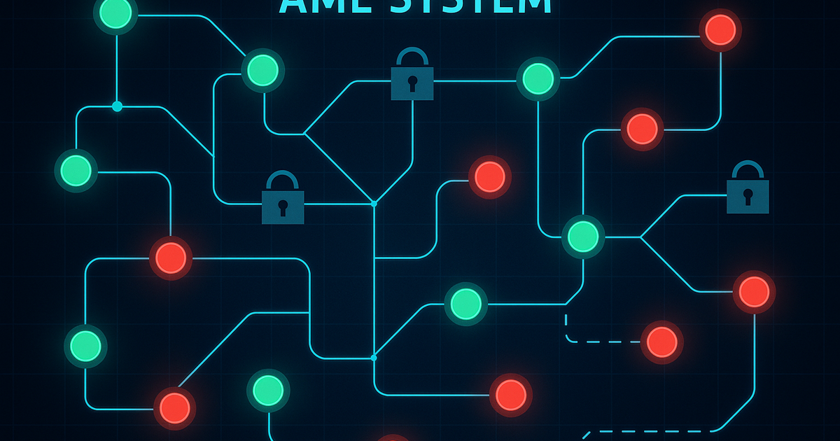„Abstraktes AML-Diagramm mit grünen und roten Knoten – Visualisierung von Geldwäsche-Monitoring und Risikoerkennung bei Krypto-Transaktionen.“
