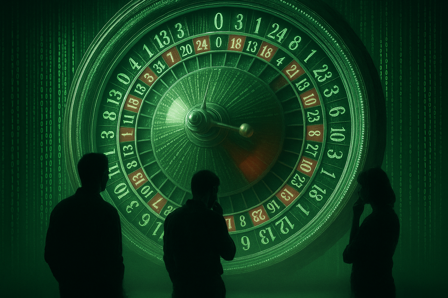 „Luxus-Casino-Szene mit jungen Erwachsenen in eleganter Atmosphäre, kombiniert mit digitalen Krypto-Elementen wie Bitcoin, Ethereum und Roulette-Tischen. Das Bild symbolisiert die Verbindung von Glücksspiel, digitalen Vermögenswerten und den typischen Risiken von Krypto Betrug, Geldwäsche-Verdachtsmomenten und unseriösen Plattformen. Ideal zur juristischen Einordnung durch einen Anwalt für Krypto Betrug und digitales Finanzrecht.“