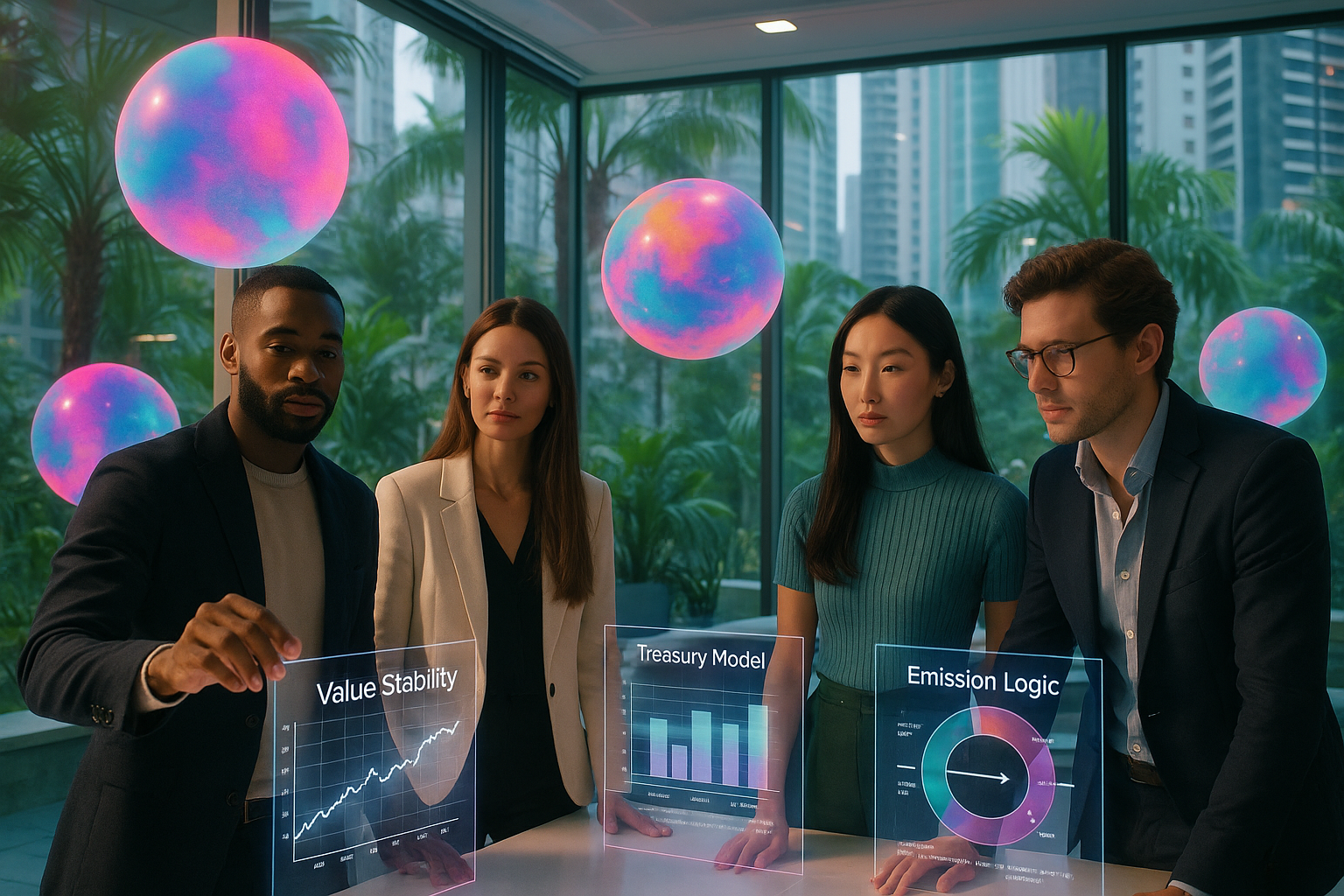 Team betrachtet Warnhinweis zu Rücktauschrisiko im Tokenomics-Modell eines Tokens.