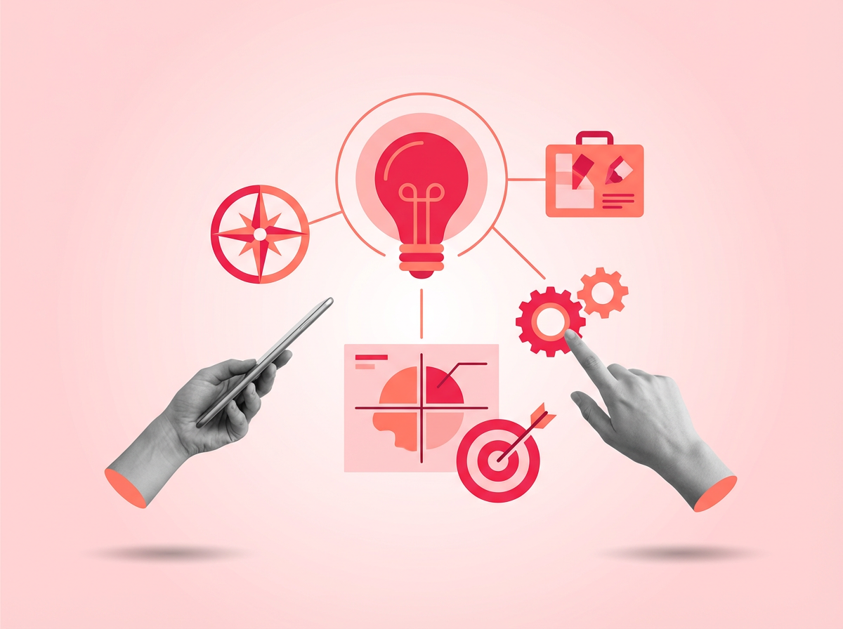 Professional brand consultancy team collaborating on brand strategy in modern Singapore office 