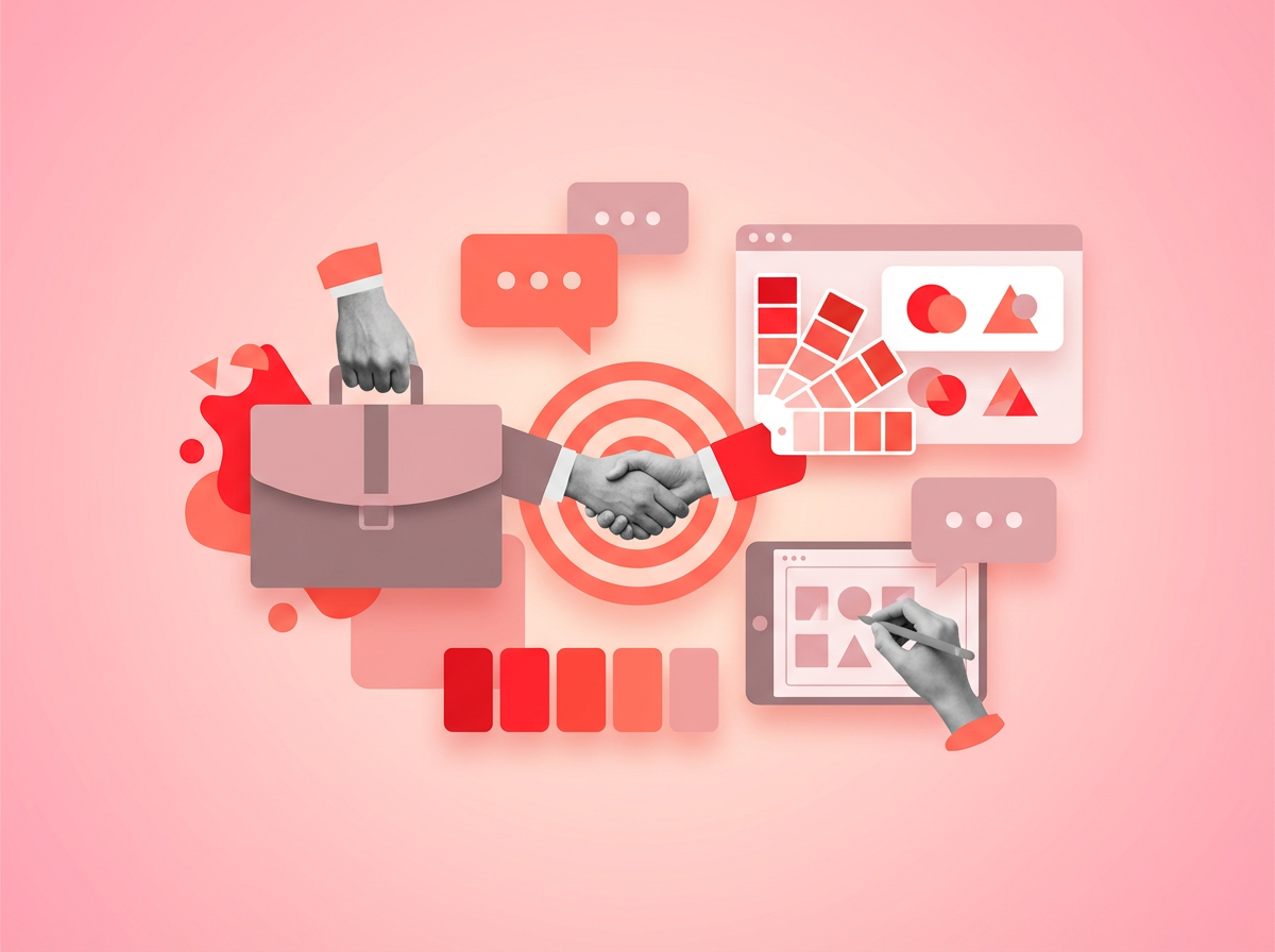 Professional branding agency team collaborating on creative brand strategy in modern Malaysian office