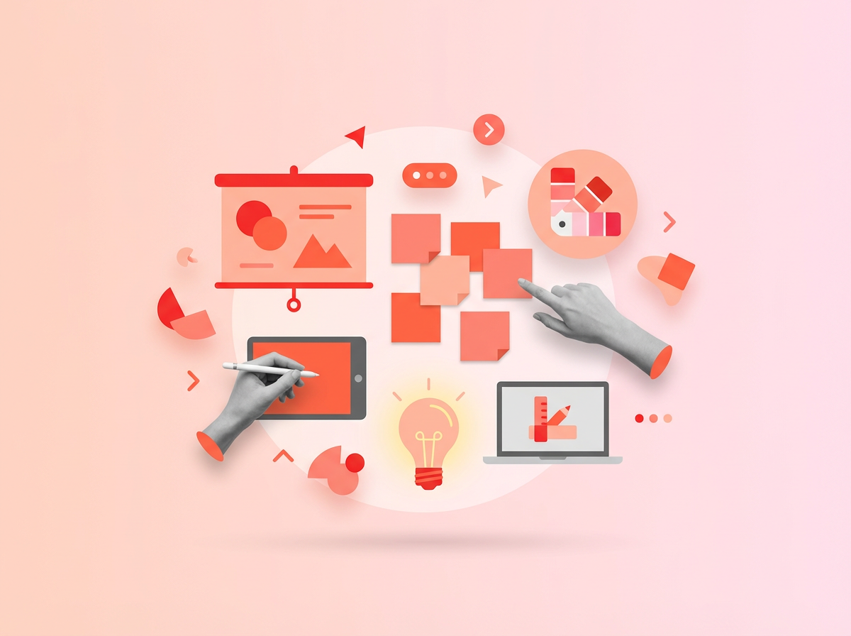 Corporate team participating in interactive branding workshop in modern Singapore office