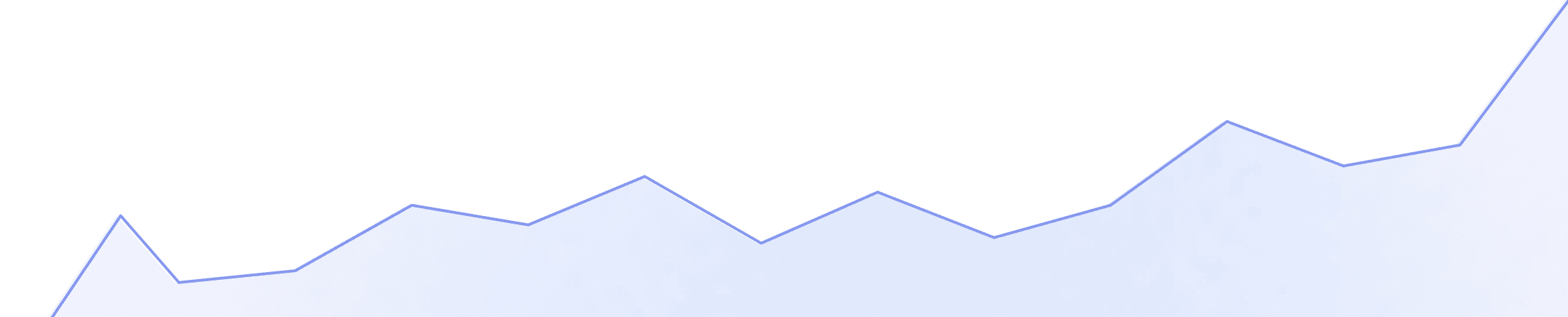 Blue shaded area graph with peaks and valleys on a transparent background.