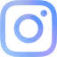 Instagram logo icon in gradient blue and purple.