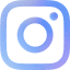 Instagram logo icon in gradient blue and purple.