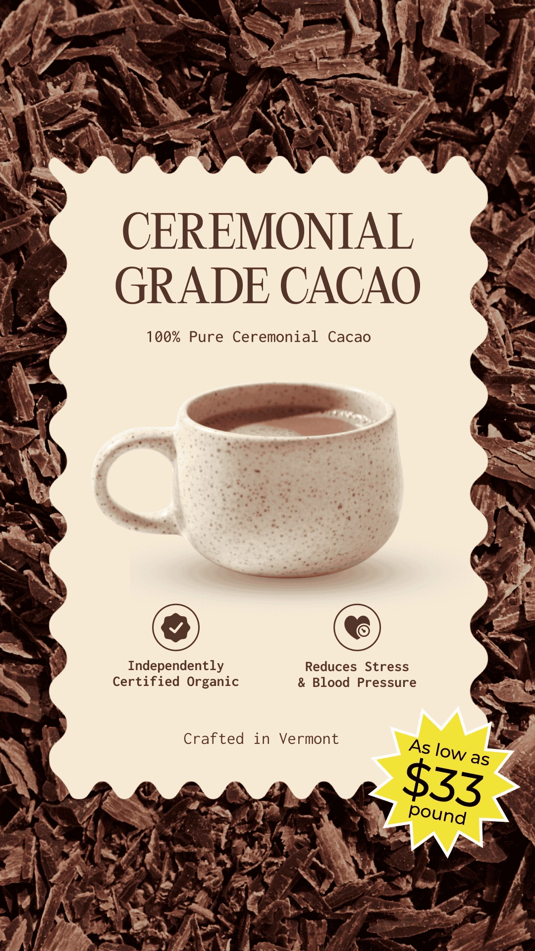 Advertisement for FlavCity Coconut Orange drink mix showing a glass of orange beverage with coconut slices and an orange slice, alongside the text benefits including no sugar added and collagen content.