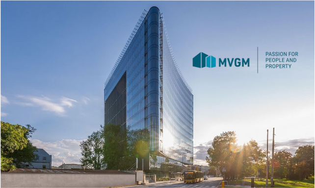 Afbeelding van een modern gebouw door MVGM beheerd