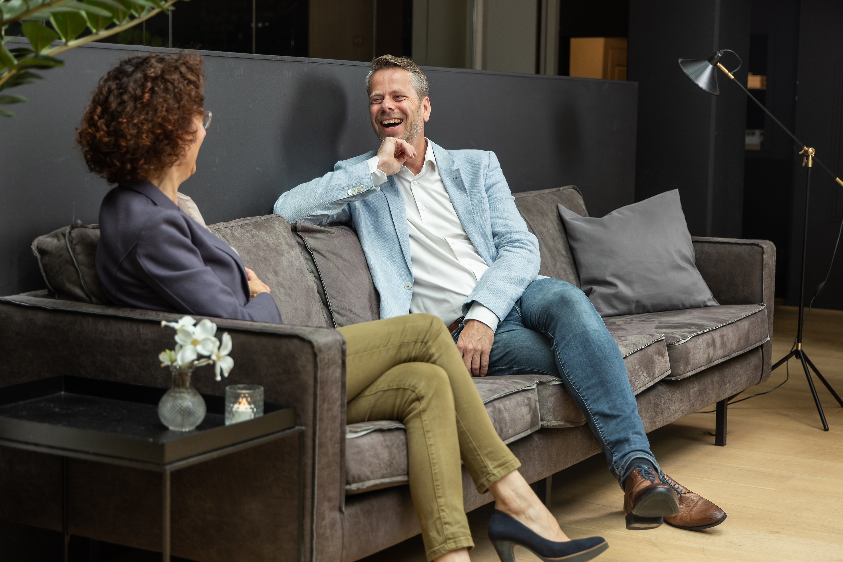 Afbeelding van René den Dulk in gesprek