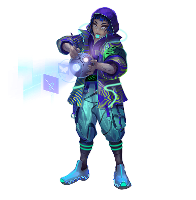 SaaS Hacker character social media