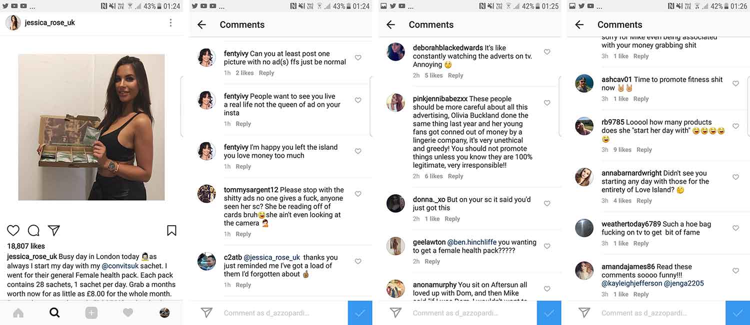 Influencer Marketing example
