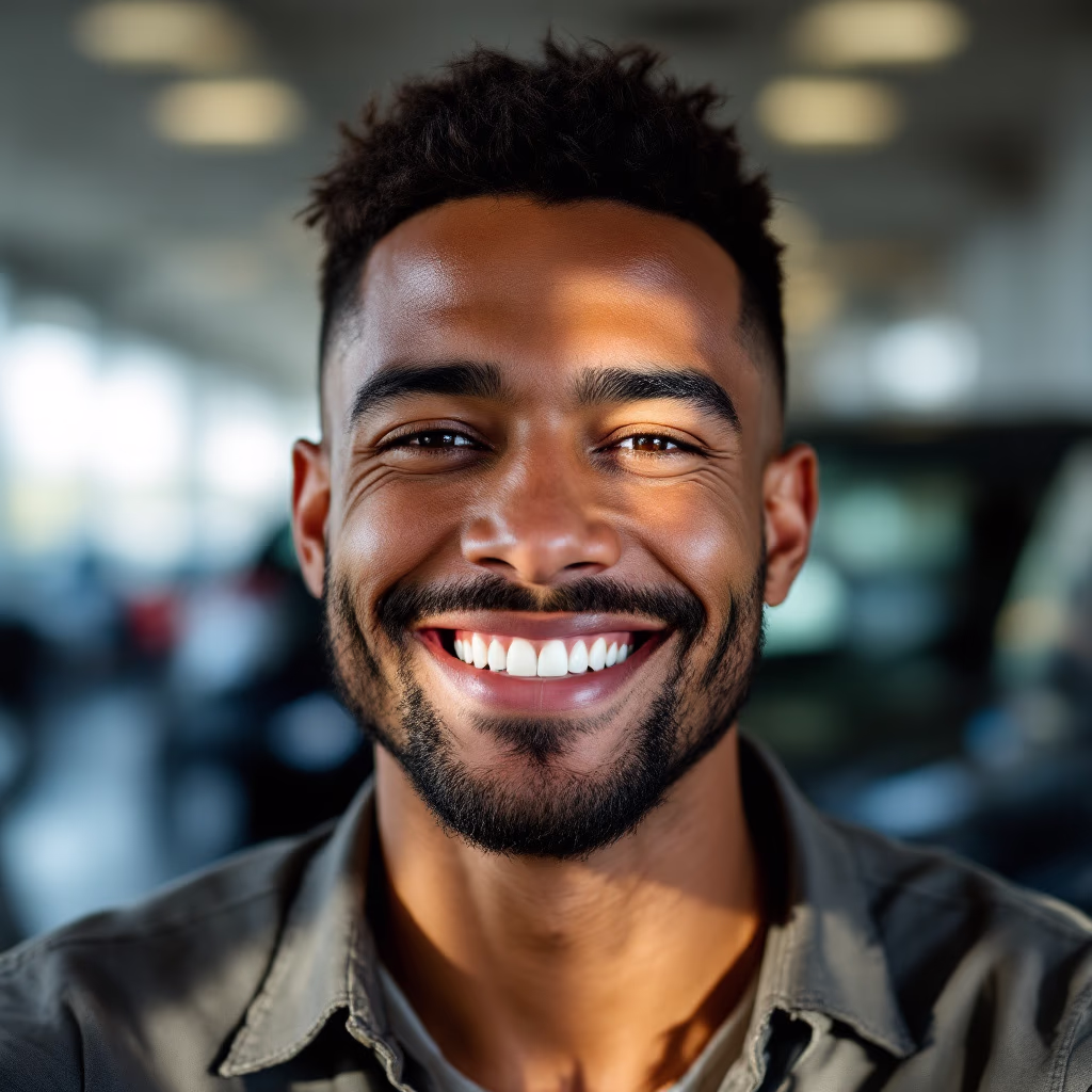 [headshot] image of customer (for an auto dealership)
