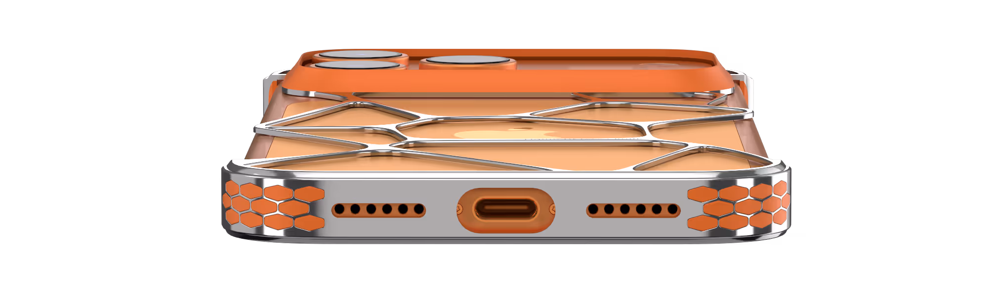 Liquid Metals Case on iPhone 17 Pro Max Showing How Seamless Overmolding can make