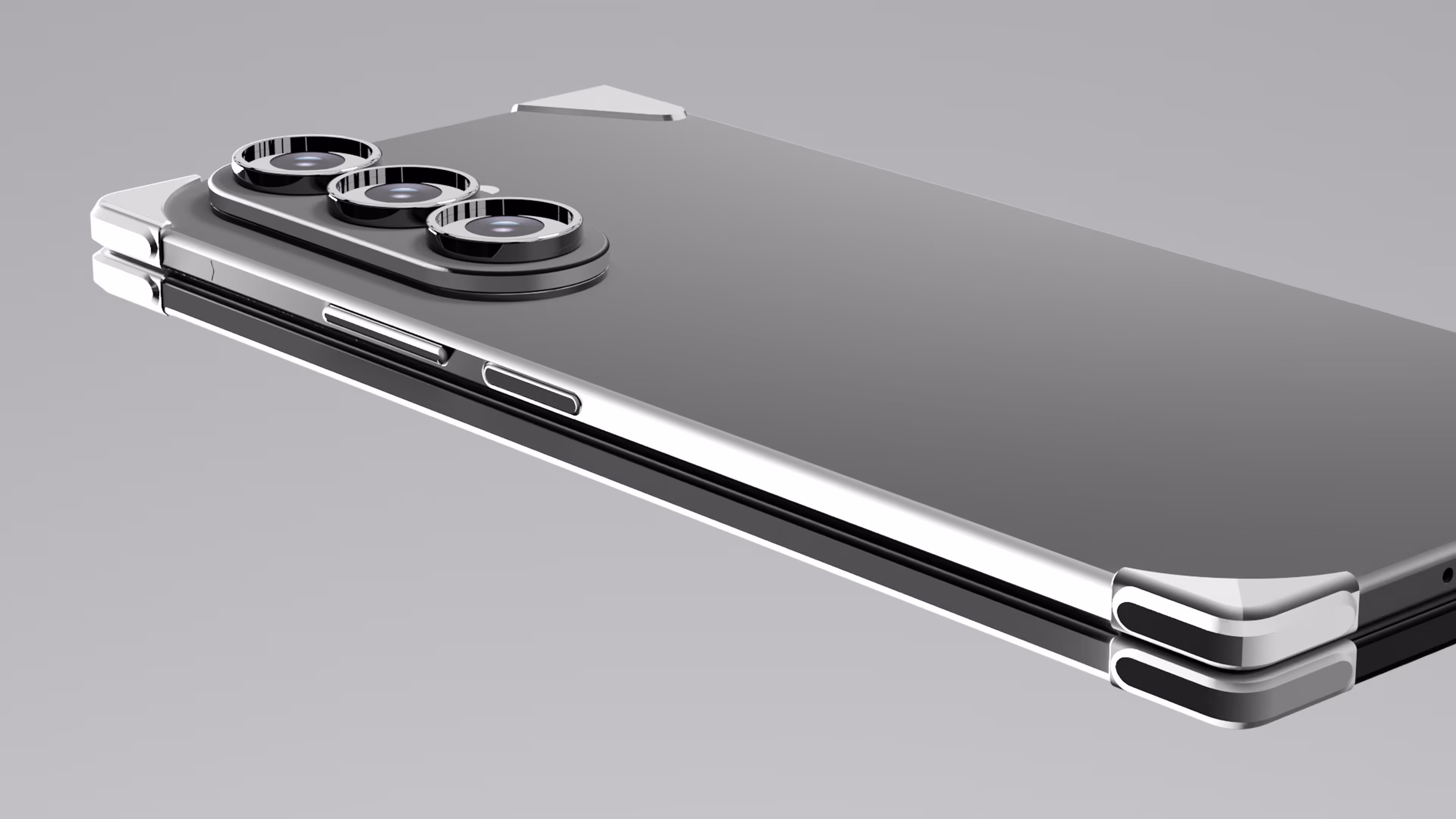 Close-up of a Samsung 7 fold With protective Liquid Metals  bumper Brand ZERO.