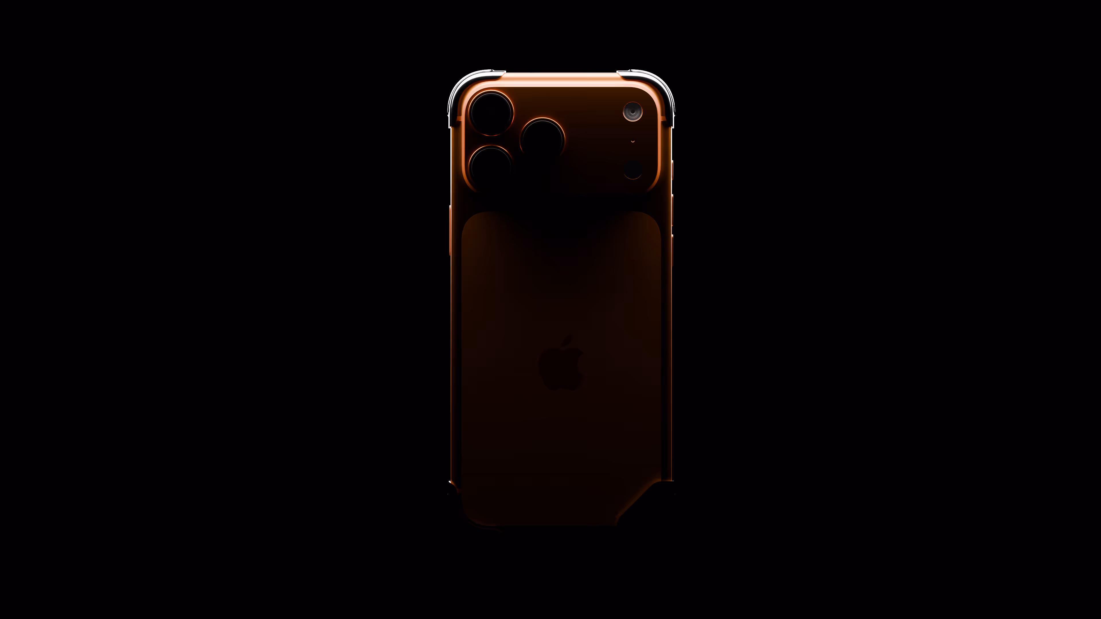 iPhone 17 Pro Max with Liquid Metals Case Under light