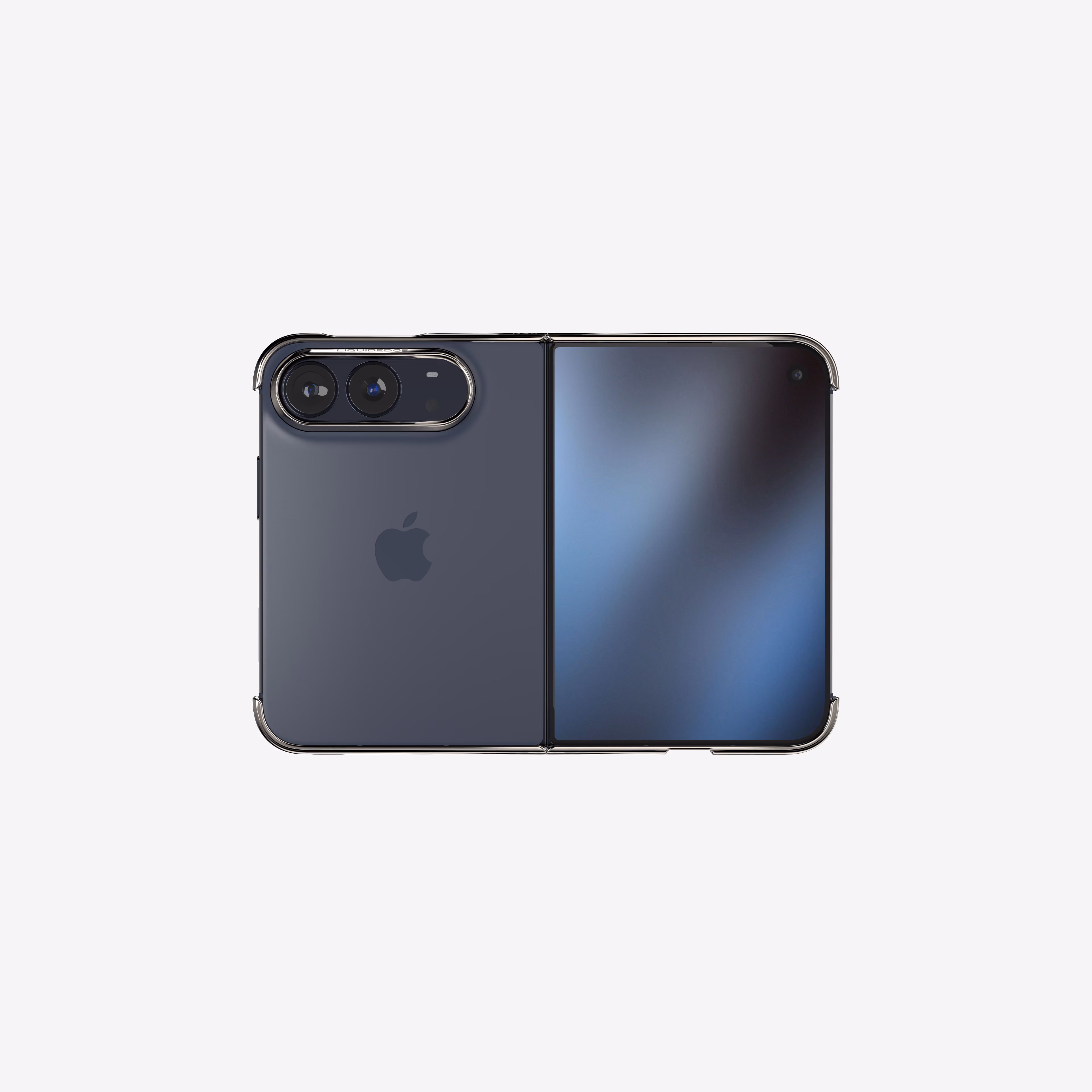 iPhone 17 Pro Max with Liquid Metals Case Under light