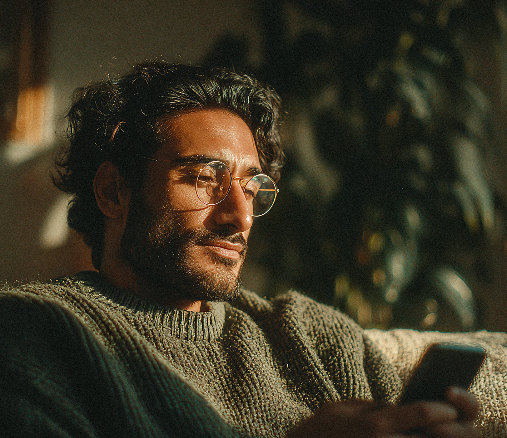 a man using his phone
