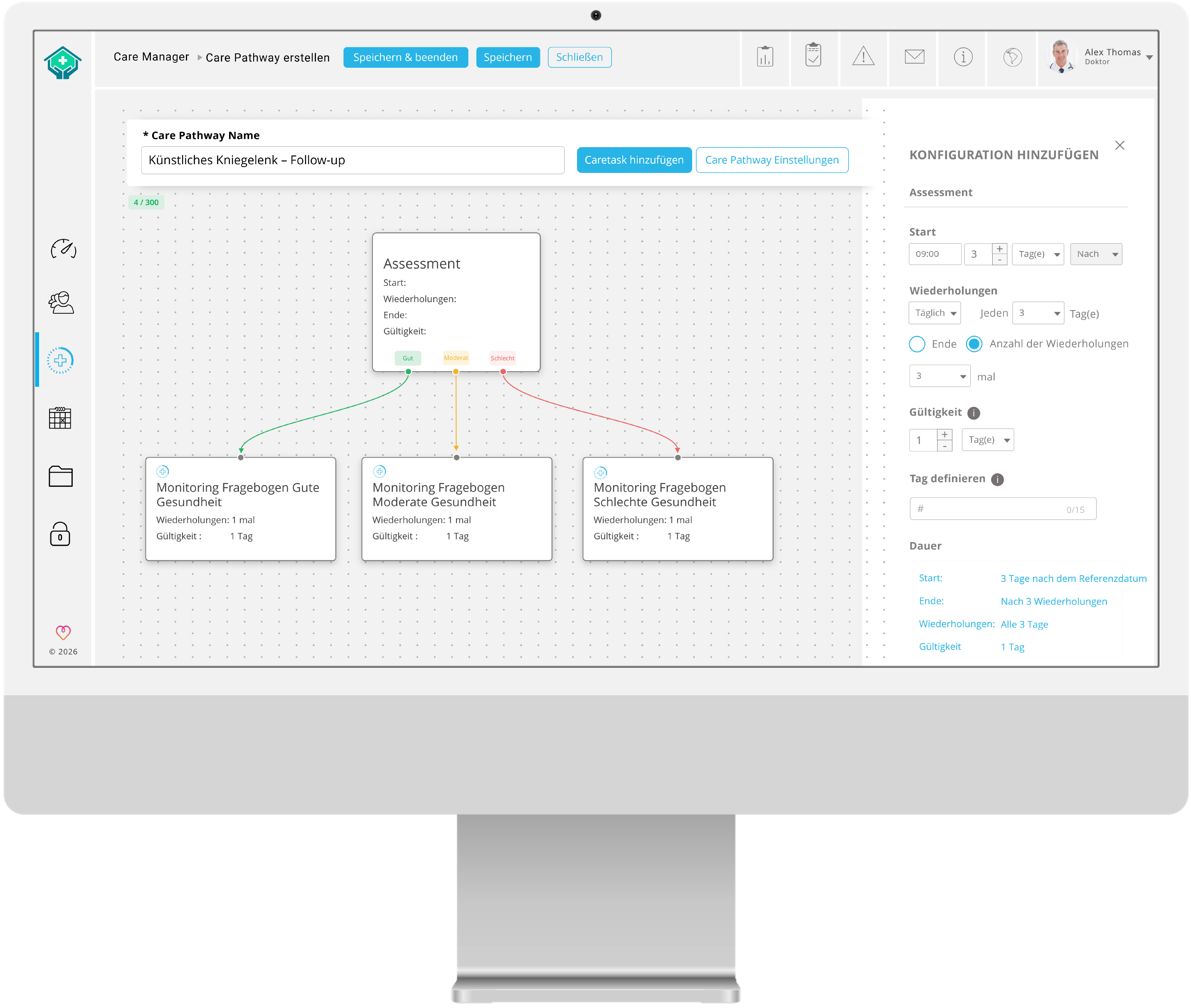 Medikationsmanagement im Dashboard