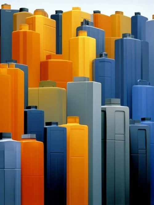 A group of suitcases that are all different colors.