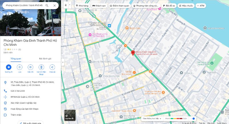 phòng khám ngoại khoa Gia Đình quận 2