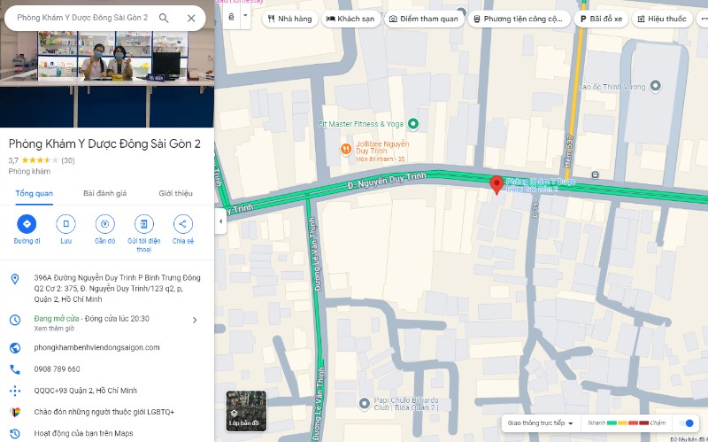 phòng khám chuyên khoa Bệnh viện Y dược Đông Sài Gòn