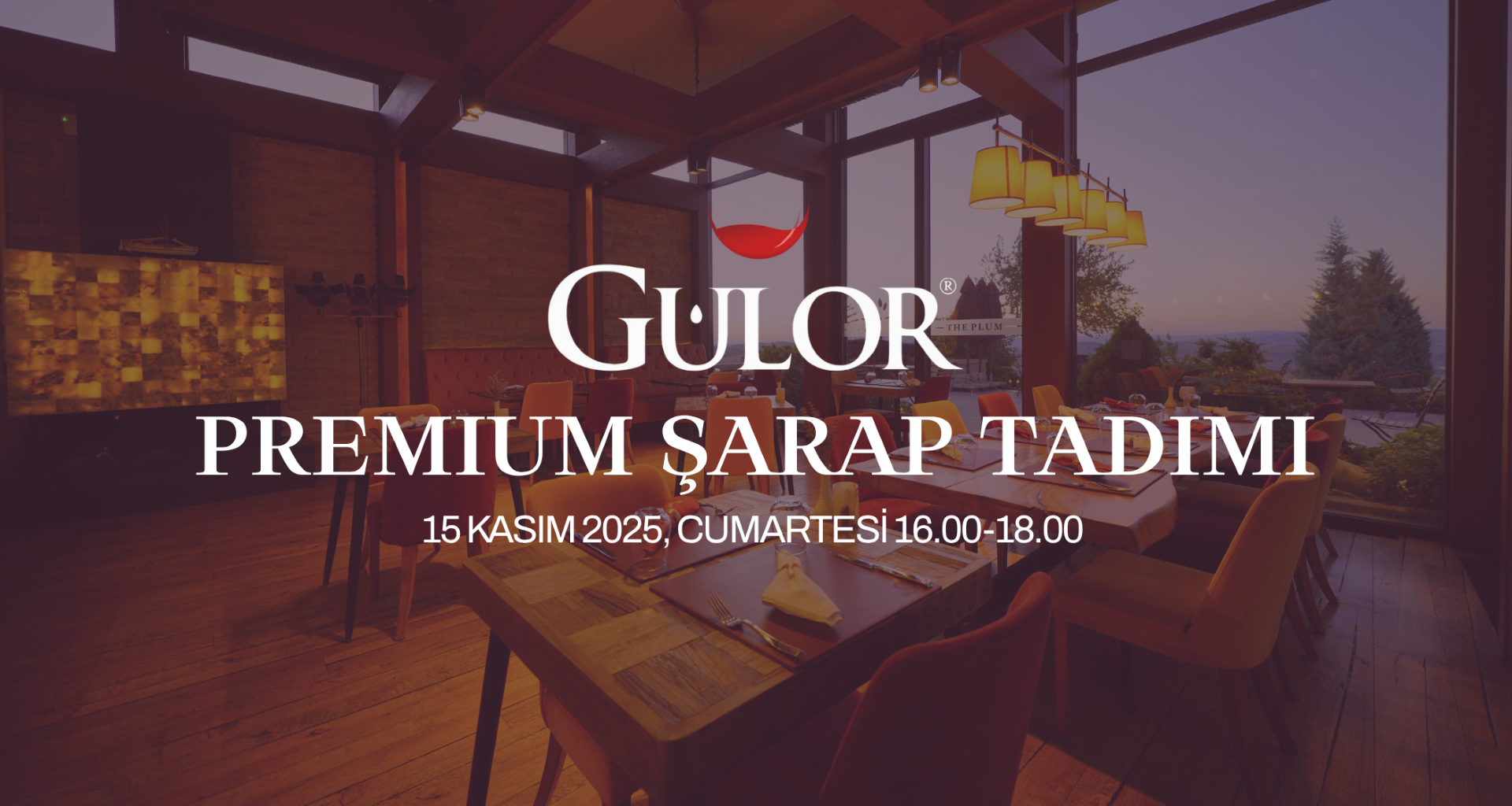 Gülor Winery Presents: Wine Tasting & Gourmet Pairing Experience