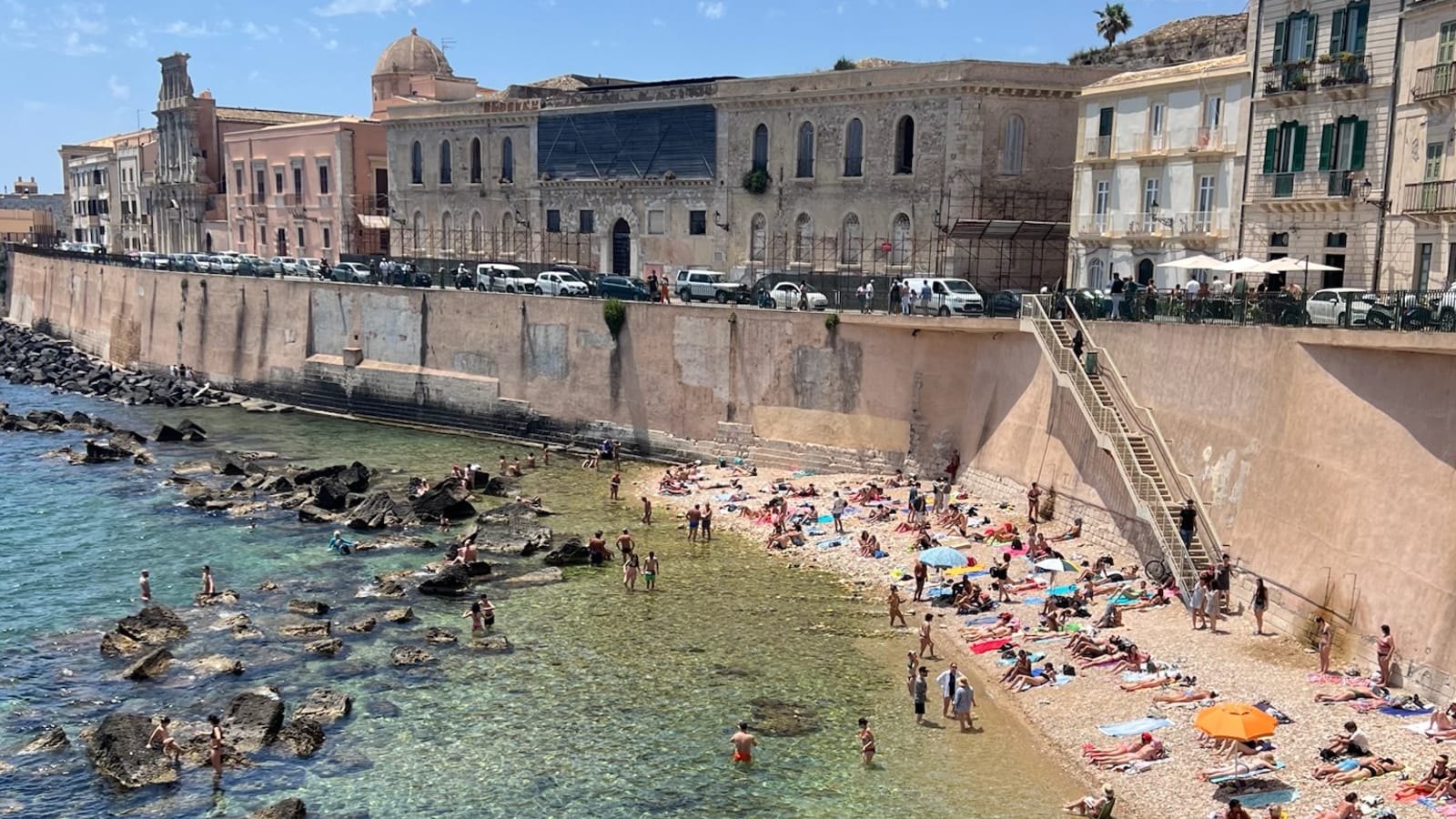The seafront of Ortigia, Siracusa in Sicily