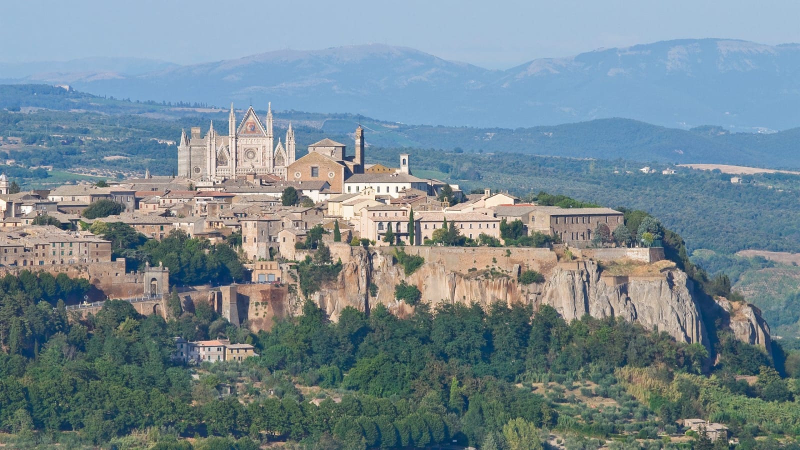 The hilltop town of Orvieto, Umbria
