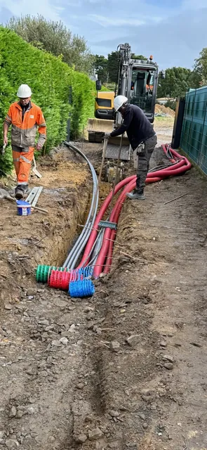 Travaux de réseaux à Piriac