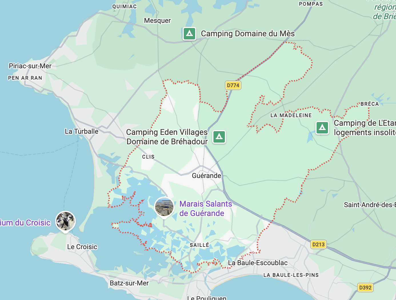 Carte de l'itinéraire depuis notre atelier de Couëron