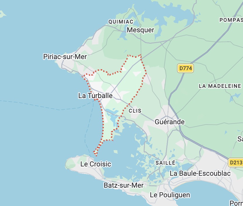 Carte de l'itinéraire depuis notre atelier de Couëron