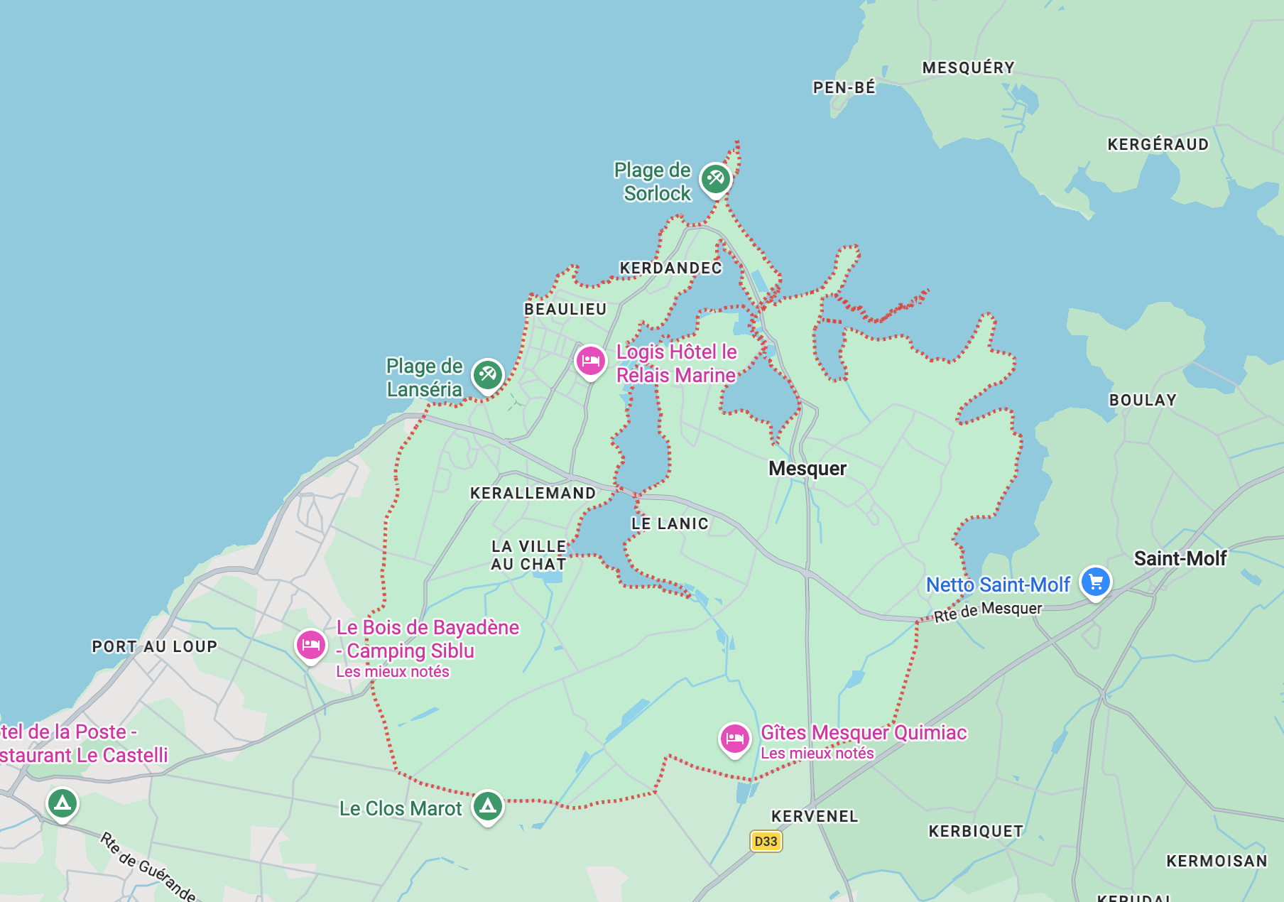Carte de l'itinéraire depuis notre atelier de Couëron