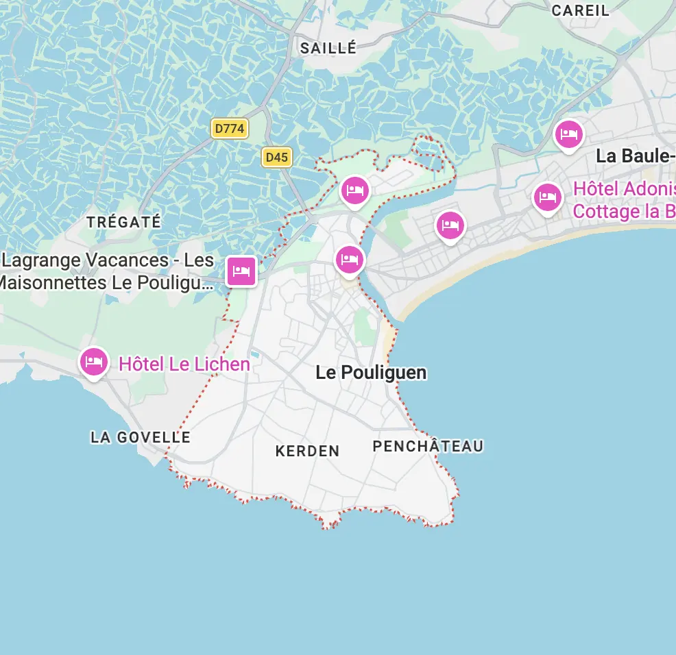Carte de l'itinéraire depuis notre atelier de Couëron