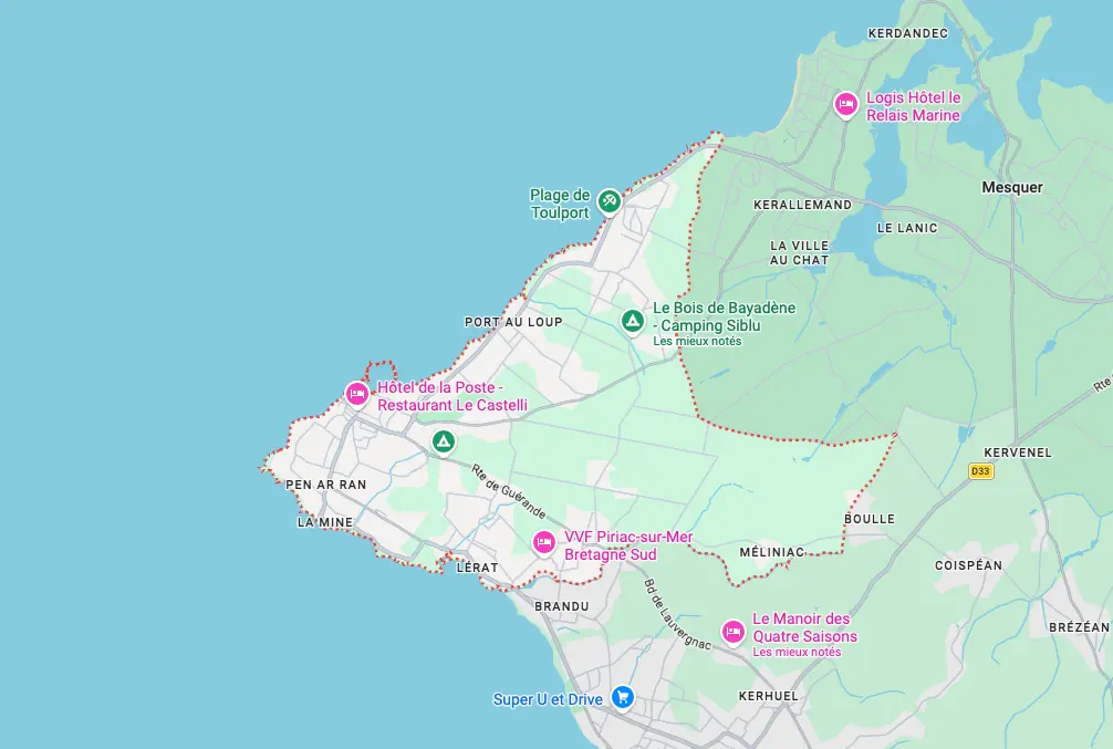 Carte de l'itinéraire depuis notre atelier de Couëron