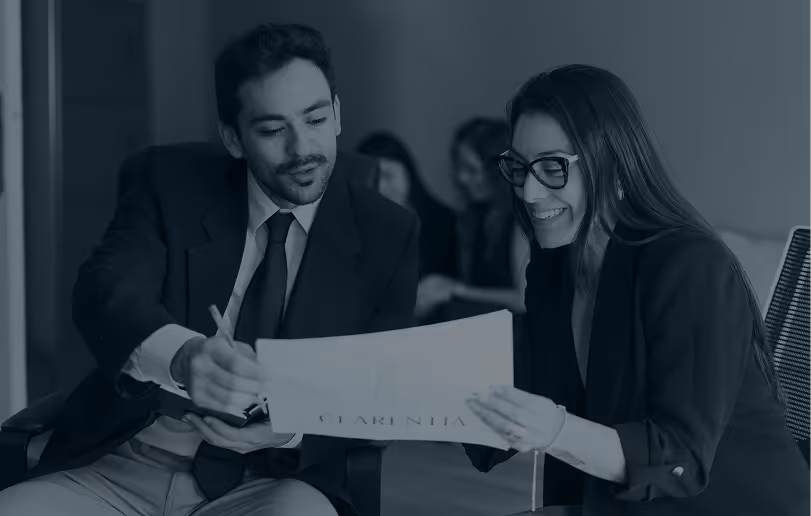 Clarentia's team speaking to stakeholders