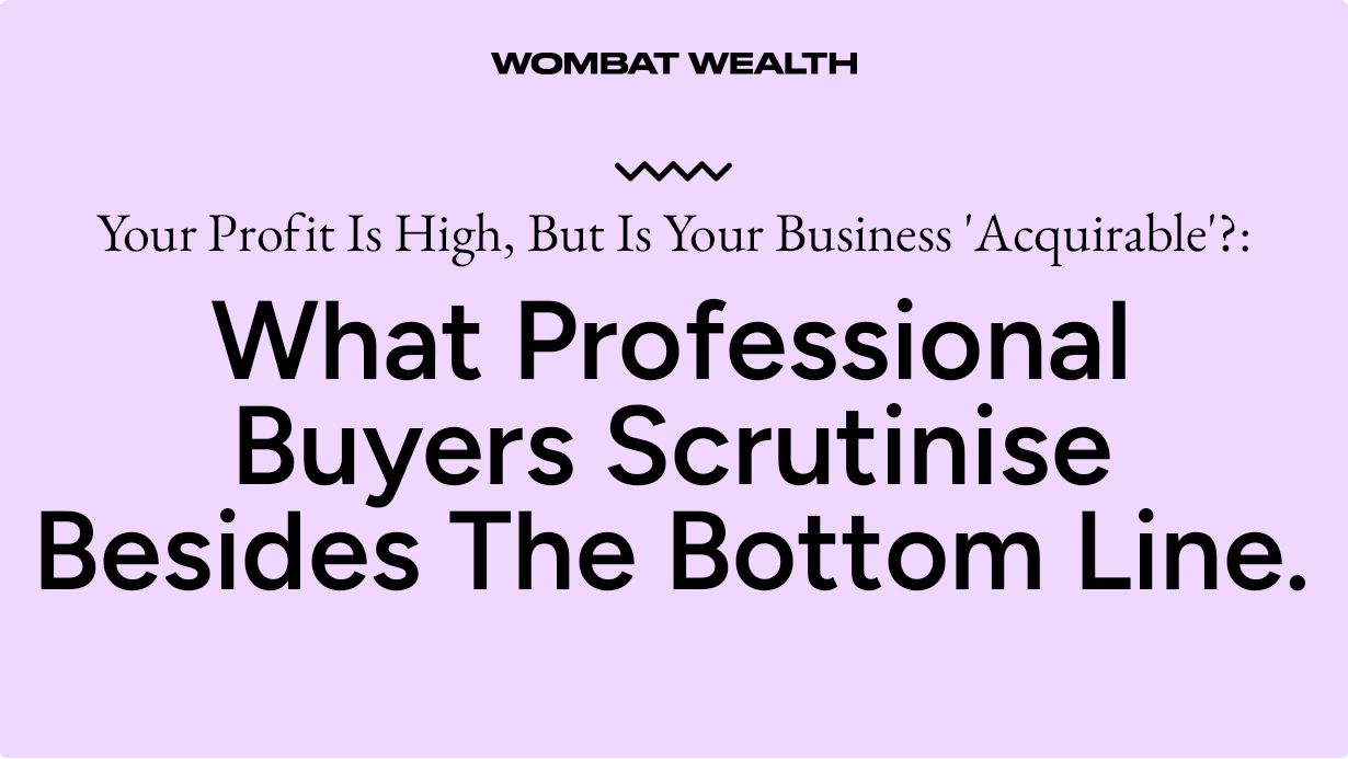 Image with lilac background with black text "Exit Planning Australia: Why 83% of SME Owners Are Leaving Millions on the table"